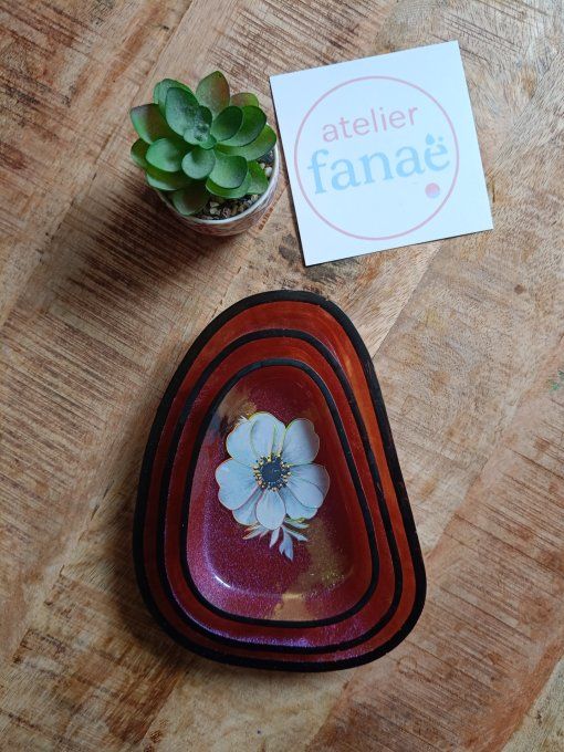 Trio de plateaux "fleurs"