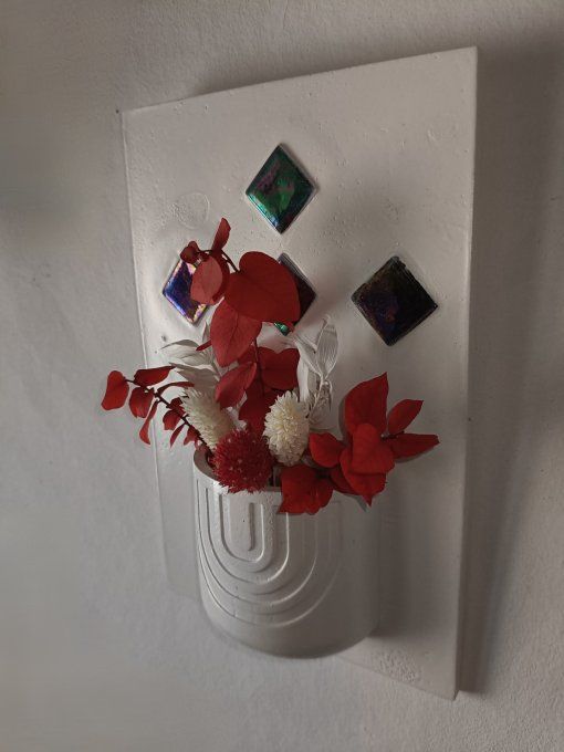 décoration florale " irisée"